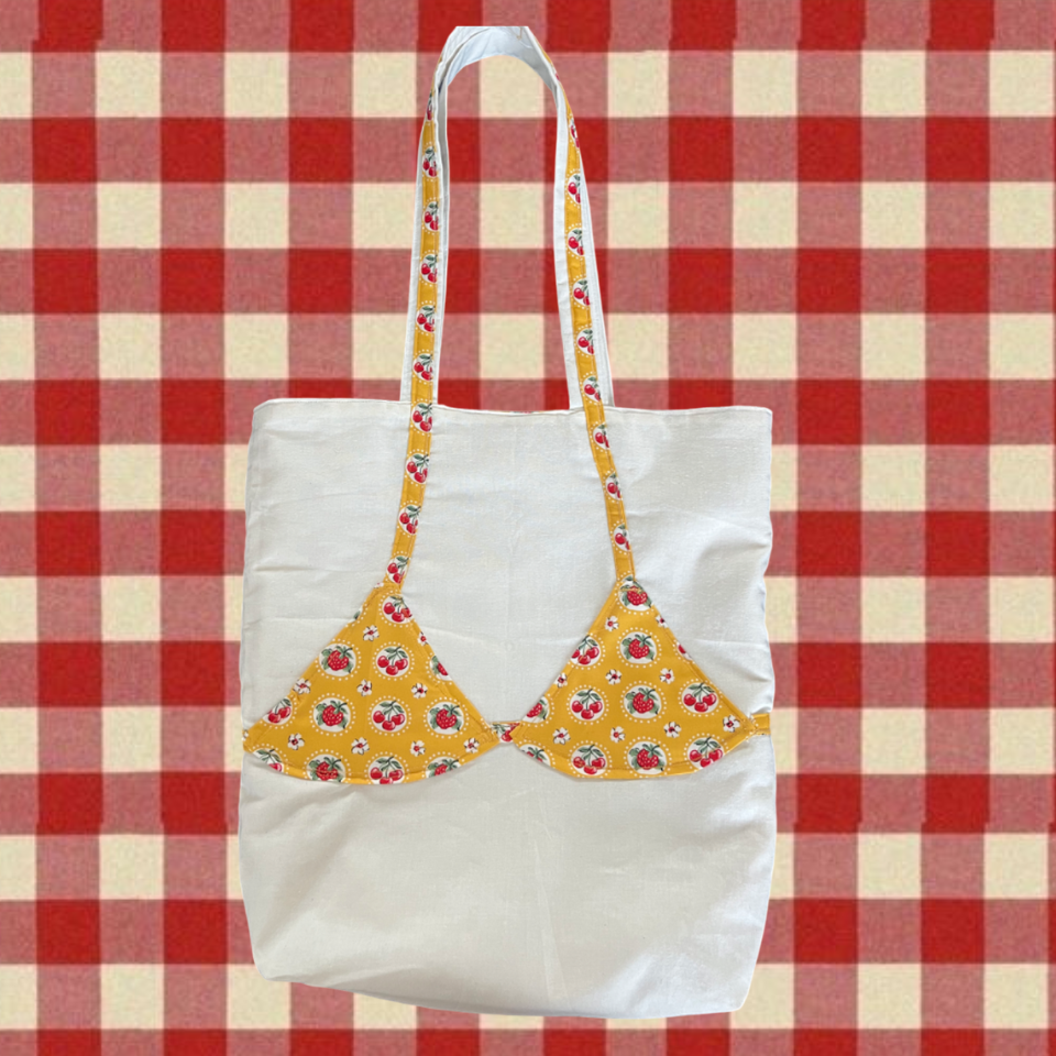 Cherries and Strawberries Bikini Tote Bag