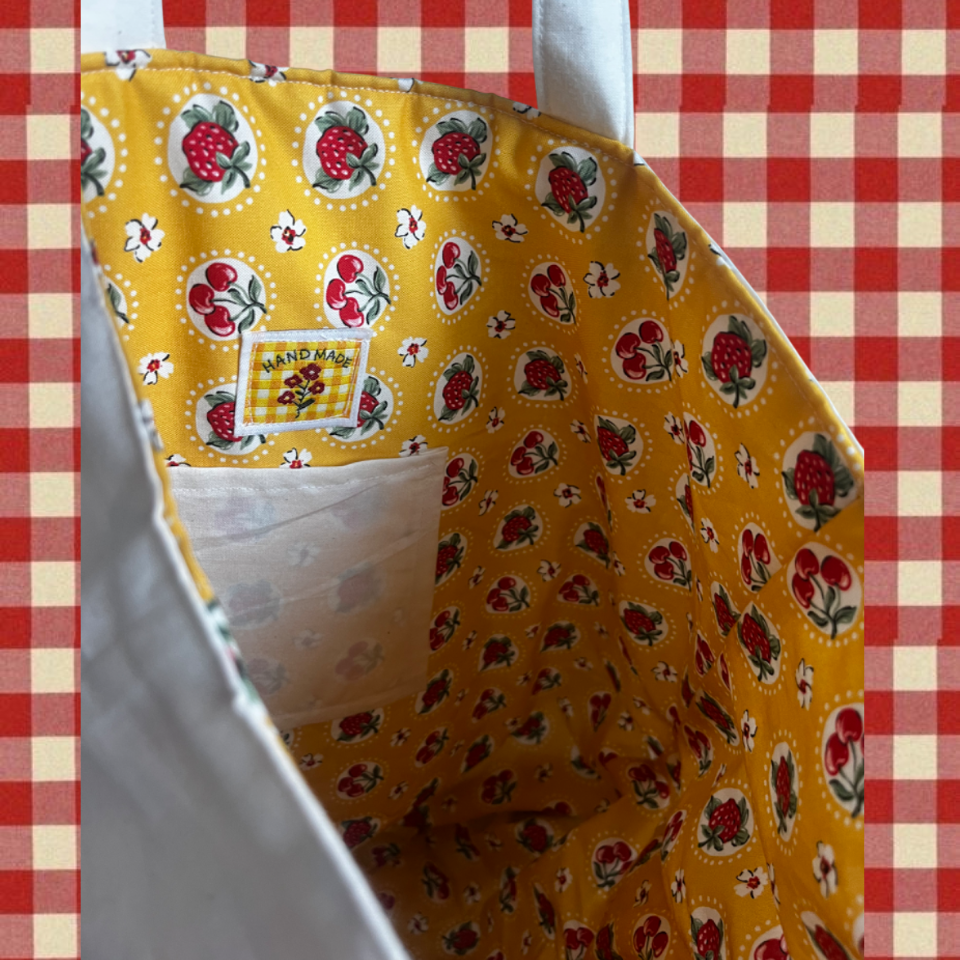Cherries and Strawberries Bikini Tote Bag