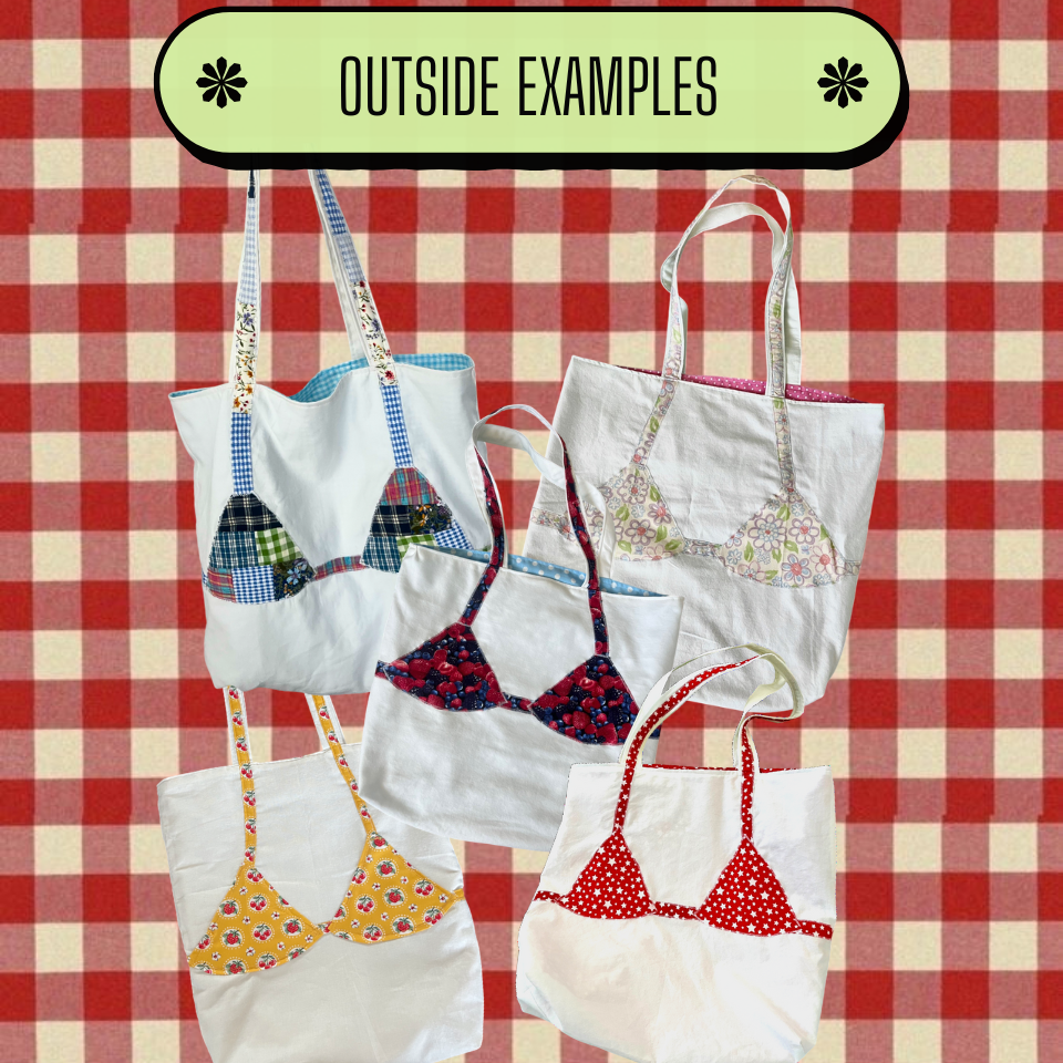 Custom Bikini Tote — Choose Your Color & Pattern (Surprise Fabrics!)